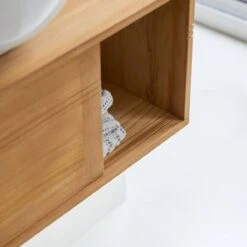 Basic - Meuble Sous Vasque En Teck Massif 140 Cm -Magasin De Meubles 1200 1200 meuble sous vasque en teck massif basic 140 cm 5
