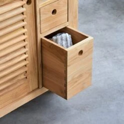 Coline - Meuble Sous Vasque En Teck Massif 145 Cm -Magasin De Meubles 1200 1200 meuble sous vasque en teck massif coline 145 cm 5