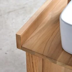 Coline - Meuble Sous Vasque En Teck Massif 145 Cm -Magasin De Meubles 1200 1200 meuble sous vasque en teck massif coline 145 cm 6