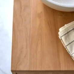 Minimalys - Meuble Sous Vasque En Teck Massif 145 Cm -Magasin De Meubles 1200 1200 meuble sous vasque en teck massif minimalys 145 cm 2