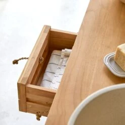 Minimalys - Meuble Sous Vasque En Teck Massif 145 Cm -Magasin De Meubles 1200 1200 meuble sous vasque en teck massif minimalys 145 cm 5