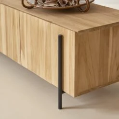 Honorine - Meuble TV Bas En Teck Massif 170 Cm -Magasin De Meubles 1200 1200 meuble tv bas en teck massif honorine 170 cm 5