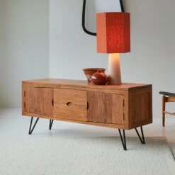 Bonnie - Meuble TV En Acacia Massif 150 Cm 11 Bonnie - Meuble TV En Acacia Massif 150 Cm -Magasin De Meubles 1200 1200 meuble tv en acacia massif bonnie 150 cm 3