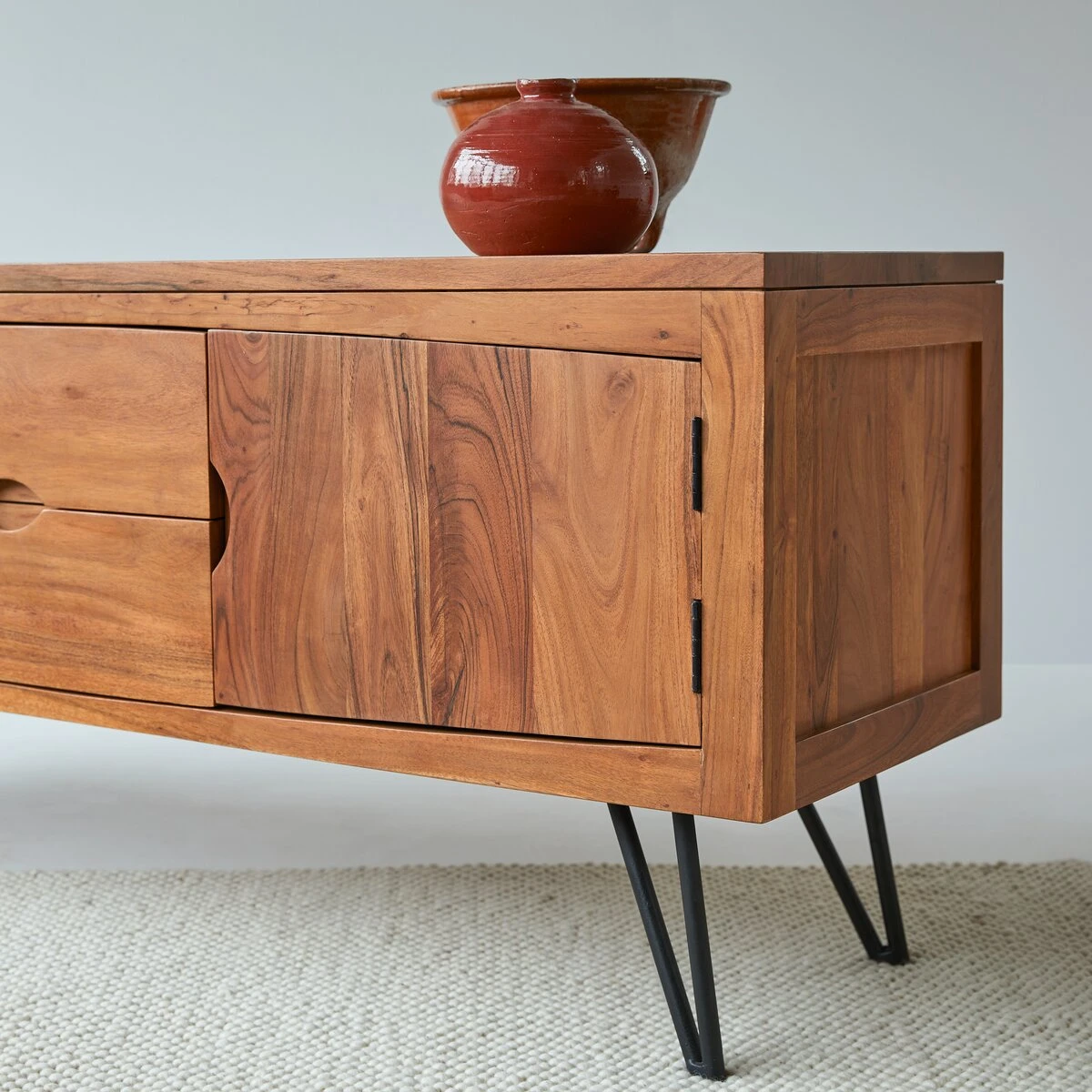 Bonnie - Meuble TV En Acacia Massif 150 Cm 8 Bonnie - Meuble TV En Acacia Massif 150 Cm – Image 6