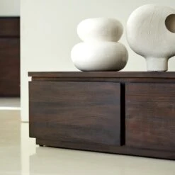 Eva - Meuble TV En Acajou Massif 135 Cm -Magasin De Meubles 1200 1200 meuble tv en acajou massif eva 135 cm 4