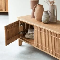 Koppar - Meuble TV En Chêne Massif 160 Cm -Magasin De Meubles 1200 1200 meuble tv en chene massif koppar 160 cm 2