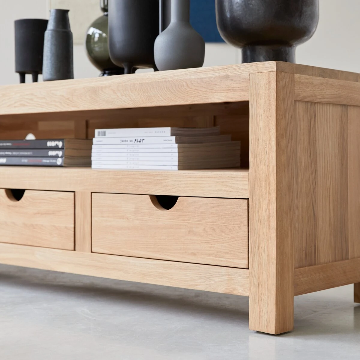 Oliver - Meuble TV En Chêne Massif 200 Cm 6 Oliver - Meuble TV En Chêne Massif 200 Cm – Image 4