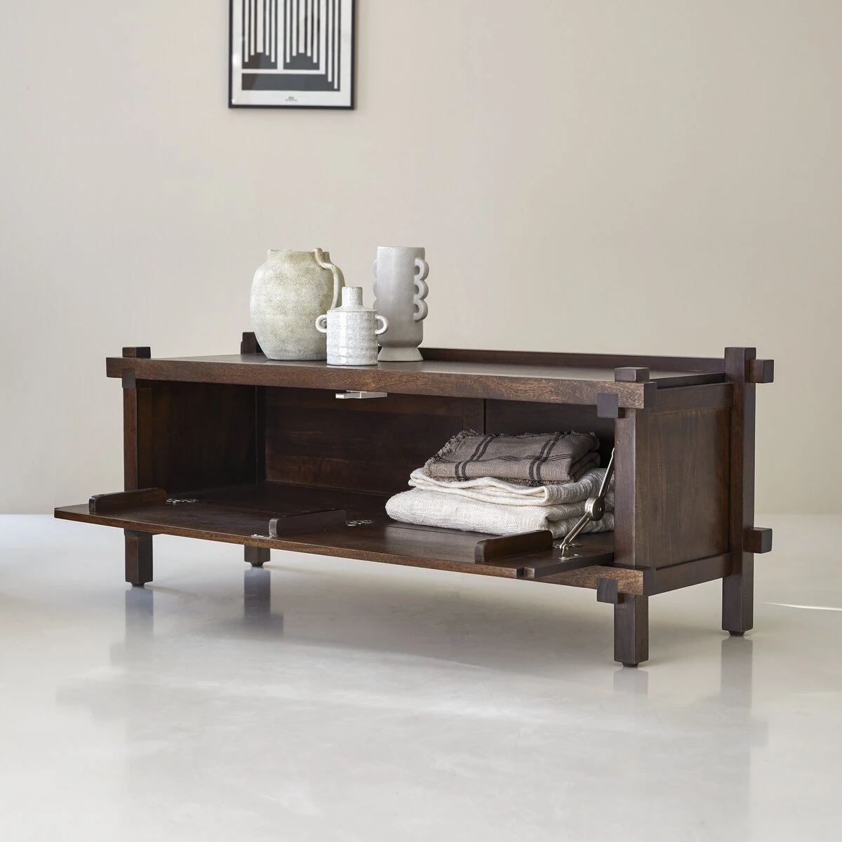 Arko - Meuble TV En Manguier Massif 120 Cm 4 Arko - Meuble TV En Manguier Massif 120 Cm – Image 2