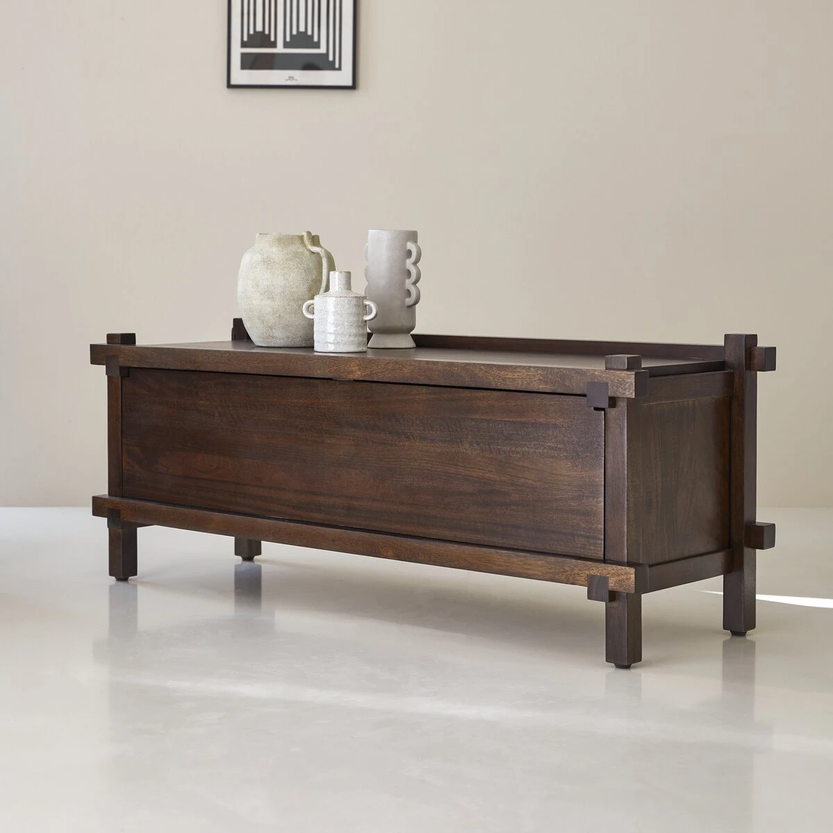 Arko - Meuble TV En Manguier Massif 120 Cm 6 Arko - Meuble TV En Manguier Massif 120 Cm – Image 4