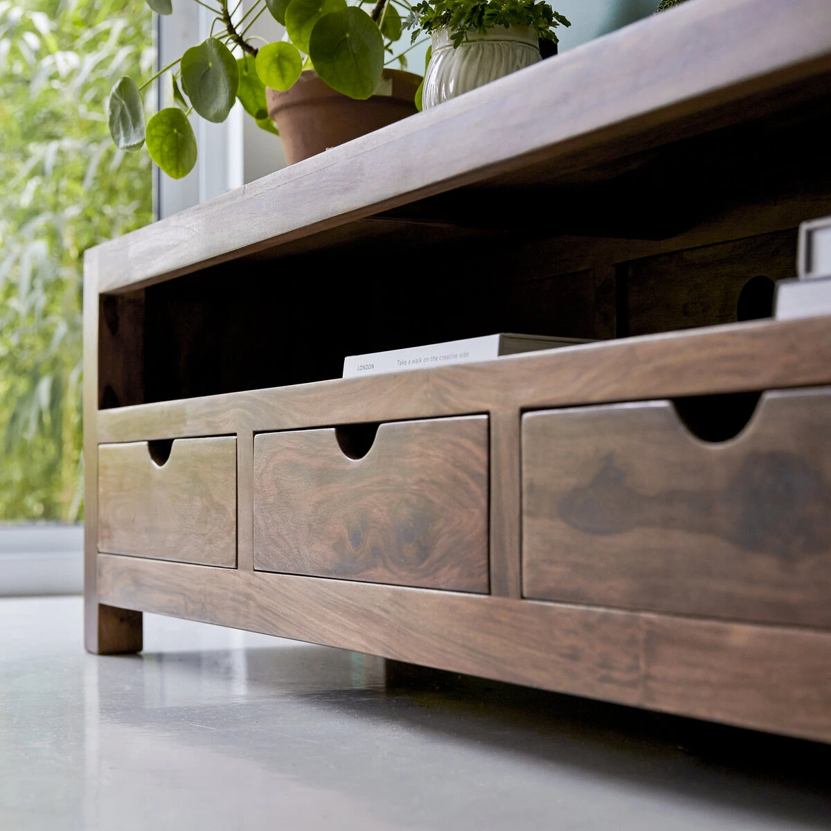 Oliver - Meuble TV En Palissandre Massif 200 Cm 6 Oliver - Meuble TV En Palissandre Massif 200 Cm – Image 4