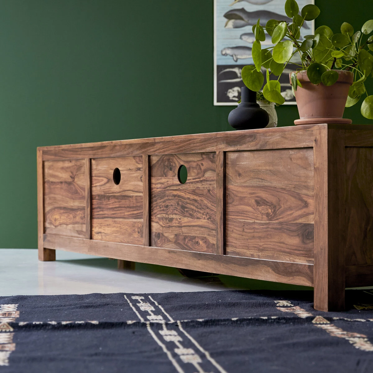 Oliver - Meuble TV En Palissandre Massif 200 Cm 8 Oliver - Meuble TV En Palissandre Massif 200 Cm – Image 6