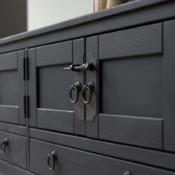 Thaki Black - Meuble TV En Pin Massif 140 Cm 16 Thaki Black - Meuble TV En Pin Massif 140 Cm -Magasin De Meubles 1200 1200 meuble tv en pin thaki black 140 cm 6