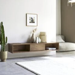 Circa - Meuble TV En Teck Massif 1 Tiroir 160 Cm -Magasin De Meubles 1200 1200 meuble tv en teck massif circa 1 tiroir 160 cm 3