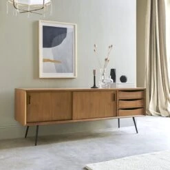 Simen - Meuble TV En Teck 155 Cm -Magasin De Meubles 1200 1200 meuble tv en teck simen 155 cm 6