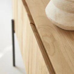 Honorine - Meuble TV Haut En Teck Massif 170 Cm -Magasin De Meubles 1200 1200 meuble tv haut en teck massif honorine 170 cm 6