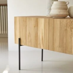 Honorine - Meuble TV Haut En Teck Massif 170 Cm -Magasin De Meubles 1200 1200 meuble tv haut en teck massif honorine 170 cm 7