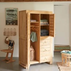 Minimalys - Armoire Penderie Enfant En Teck Massif -Magasin De Meubles 1200 1200 minimalys armoire penderie enfant en teck massif 1