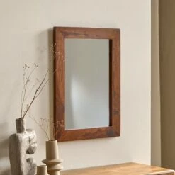 Kwarto - Miroir Déco En Palissandre Massif 70x50 Cm -Magasin De Meubles 1200 1200 miroir deco en palissandre massif kwarto 70x50 cm 3