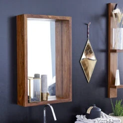 Easy - Miroir En Palissandre 70x45 Cm