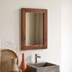 Kwarto - Miroir En Palissandre 70x50 Cm -Magasin De Meubles 1200 1200 miroir en palissandre massif kwarto 70x50 cm 3