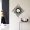 Isidore - Miroir En Rotin Noir 80 Cm -Magasin De Meubles 1200 1200 miroir en rotin isidore noir 80 cm
