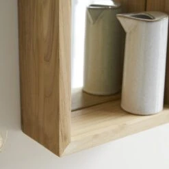 Stelle - Miroir En Teck 55x30 Cm -Magasin De Meubles 1200 1200 miroir en teck massif stelle 55x30 cm 2