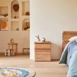 Nino - Chevet Enfant En Teck Massif