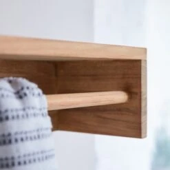 Ugo - Porte Serviette Mural En Teck Massif 100 Cm -Magasin De Meubles 1200 1200 porte serviette mural en teck massif ugo 100 cm 4