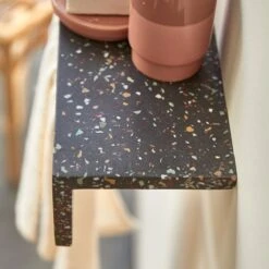 Clea - Porte Serviette Mural En Terrazzo Confetti -Magasin De Meubles 1200 1200 porte serviette mural en terrazzo confetti clea 2