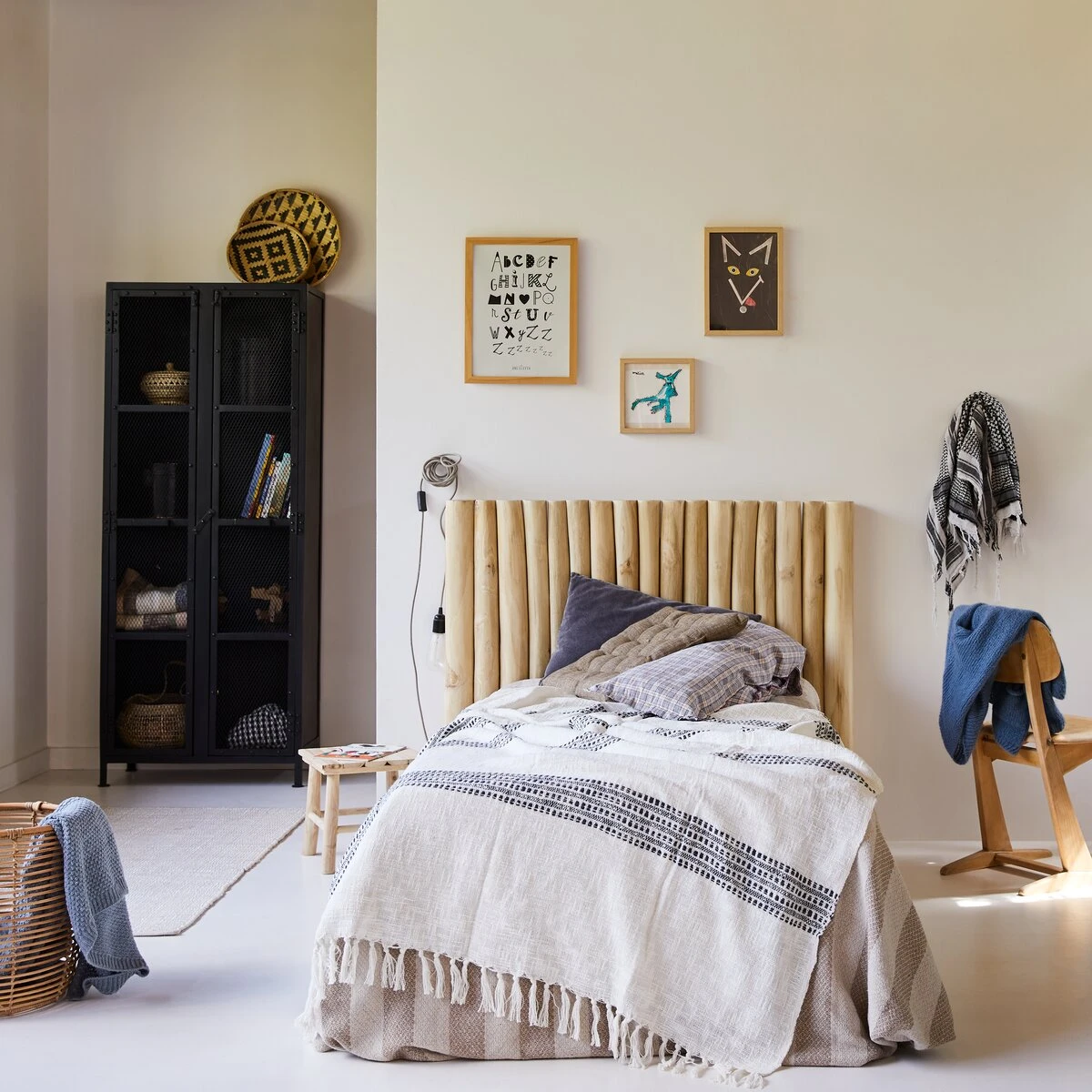 River - Tête De Lit Enfant En Teck Massif 120 Cm 3 River - Tête De Lit Enfant En Teck Massif 120 Cm