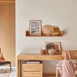 Sasha - Etagère Murale Enfant En Teck Massif 100 Cm