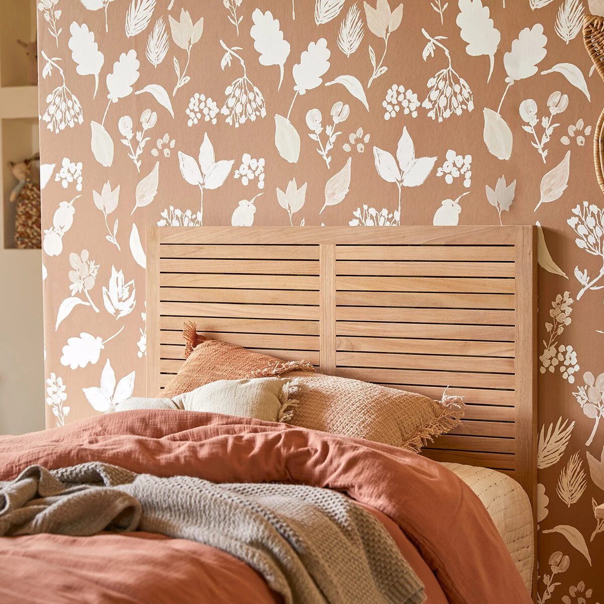 Suzette - Tête De Lit Enfant En Teck Massif 95 Cm 4 Suzette - Tête De Lit Enfant En Teck Massif 95 Cm – Image 2