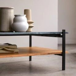 Edit - Table Basse En Acacia Massif Et Marbre -Magasin De Meubles 1200 1200 table basse en acacia massif et marbre edit 4