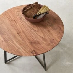 Temis - Table Basse En Acacia Massif -Magasin De Meubles 1200 1200 table basse en acacia massif temis 3