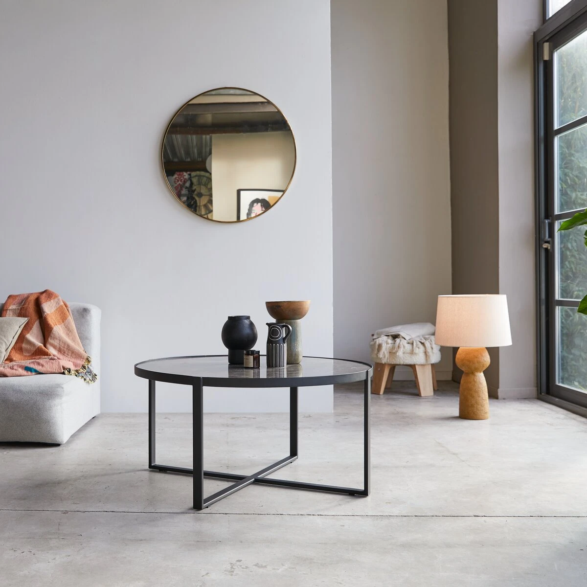 Milan - Table Basse En Marbre Et Métal 3 Milan - Table Basse En Marbre Et Métal