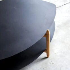 Lisa - Table Basse En Teck Et Métal -Magasin De Meubles 1200 1200 table basse en teck et metal lisa 3