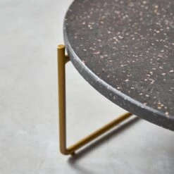 Anatole - Table Basse En Terrazzo Et Métal Grey -Magasin De Meubles 1200 1200 table basse en terrazzo et metal anatole grey 4