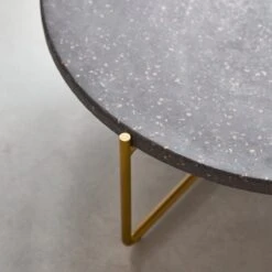 Anatole - Table Basse En Terrazzo Et Métal Grey -Magasin De Meubles 1200 1200 table basse en terrazzo et metal anatole grey 5