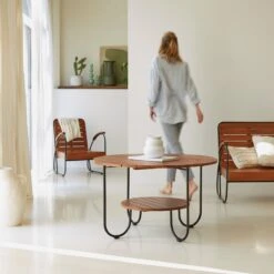 Key Wood - Table Basse Lattée En Acacia Massif