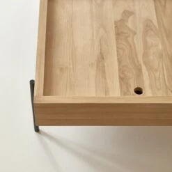 Honorine - Table Basse Rangement En Teck Massif -Magasin De Meubles 1200 1200 table basse rangement en teck massif honorine 2