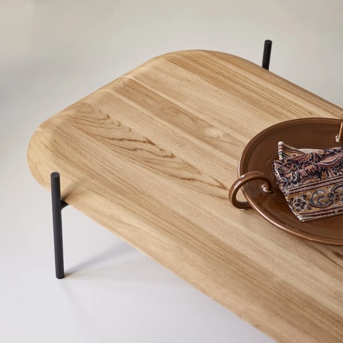 Honorine - Table Basse Rectangulaire En Teck Massif 4 Honorine - Table Basse Rectangulaire En Teck Massif – Image 2