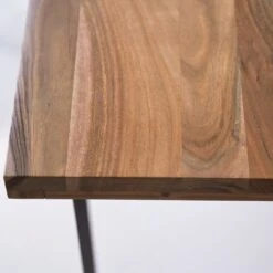 Temis - Table En Acacia Massif Et Métal 6/8 Pers. -Magasin De Meubles 1200 1200 table en acacia massif et metal temis 6 8pers 4