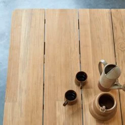 Harper - Table En Teck Massif Et Aluminium 6/8 Pers. -Magasin De Meubles 1200 1200 table en teck massif et aluminium harper 6 8 pers 2