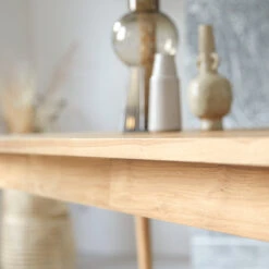 Jonàk - Table En Teck Massif 6/8 Pers. -Magasin De Meubles 1200 1200 table en teck massif jonak 6 8 pers 4