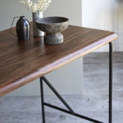 Talia - Table Haute En Palissandre Massif Et Métal 4 Pers. -Magasin De Meubles 1200 1200 table haute en palissandre massif et metal talia 4 pers 1