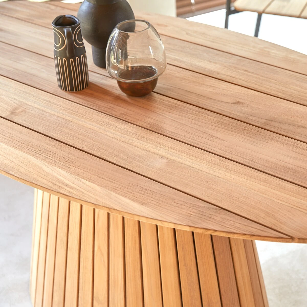 Paloma - Table Ovale En Teck Massif 6 Pers. 5 Paloma - Table Ovale En Teck Massif 6 Pers. – Image 3