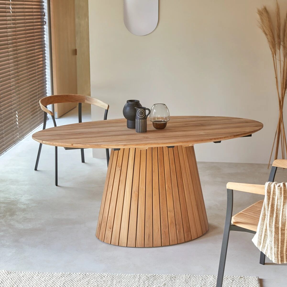 Paloma - Table Ovale En Teck Massif 6 Pers. 6 Paloma - Table Ovale En Teck Massif 6 Pers. – Image 4