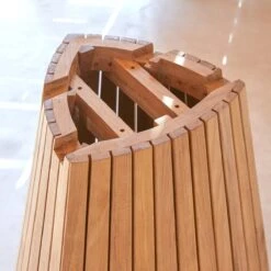 Paloma - Table Ronde En Teck Massif 6 Pers. -Magasin De Meubles 1200 1200 table ronde en teck massif paloma 6 pers 4