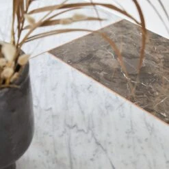 Stonepiet - Table En Chêne Massif Et Marbre 2/4 Pers. -Magasin De Meubles 1200 1200 table stonepiet en chene massif et marbre 2 4 pers 5