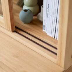 Coffee Tek - Vaisselier En Teck Massif 120 Cm -Magasin De Meubles 1200 1200 vaisselier en teck massif coffee tek 120 cm 2